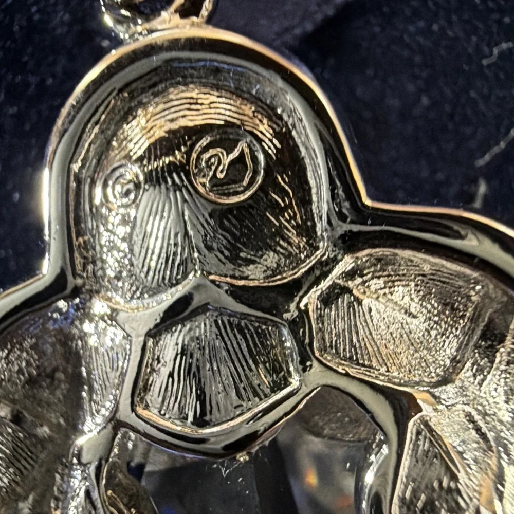 Swarovski Crystal Teardrop Angel Christmas Ornament 1299914 Vintage 2004 Retired